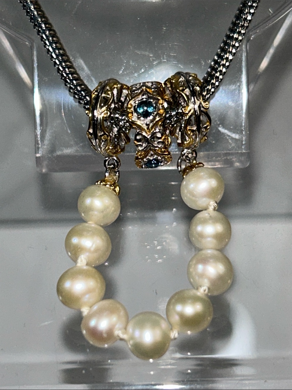 NWOT Gems En Vogue Palladium 18k Genuine Gemstone Euro Style Charm Set